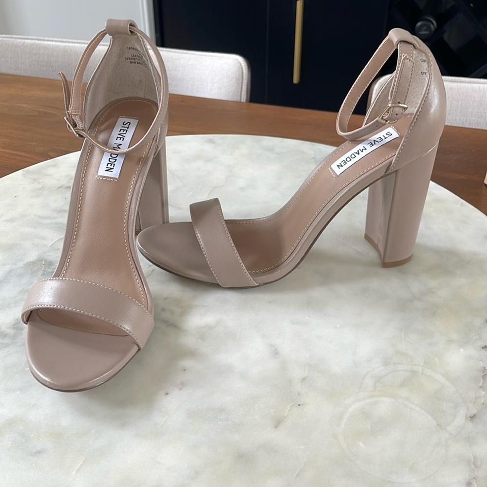 NEW Steve Madden Block Heels - Blush Color